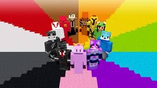 11 YouTubers beat Minecraft using One Color