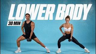 30 Min Lower Body Dumbbell Workout | Build Strength (At Home)