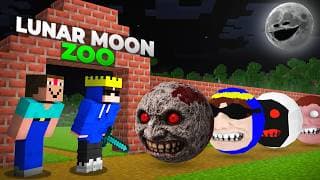 Saving All Famous Lunar Moons From Scary Entities In Minecraft!!!