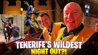 ⚔️ Tenerife’s MOST Unique Night Out? | Medieval Adventure Dinner show with Dad 🤩