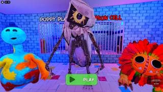POPPY PLAYTIME FAMILY PRISON RUN! 🫨 || #roblox Roblox Obby Barry's Prison Run