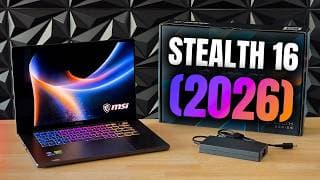 MSI Stealth 16 (2026) Unboxing - Premium thin-and-light 16" Gaming Laptop (RTX 5080)