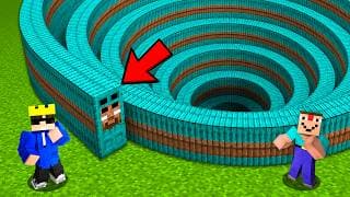 What’s Inside A Herobrine Spiral PIT Door in Minecraft