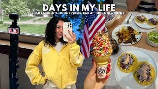 DAYS IN MY LIFE: chatty moments, book reviews, time at home, errands & new summer dinner!