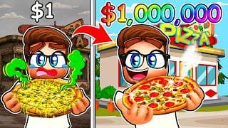 Going From BROKE to RICH in Roblox Own a Pizza Tycoon!