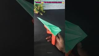 How to make a paper plane with a Rubber band ✈️🚀 Easy flying paper game craft #Shorts #trending #diy
