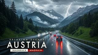 Driving Through a Thunderstorm in the Austrian Alps 🇦🇹 | Innsbruck to Wagrain 4K