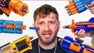 testing the MOST VIOLENT NERF GUNS