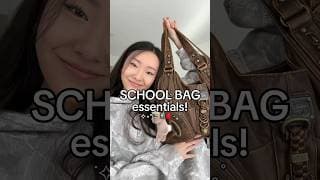 SCHOOL BAG ESSENTIALS THAT HELPED ME SURVIVE SCHOOL 🍎🤓🎒📓 #schoolbag #bagtour #schoolessentials