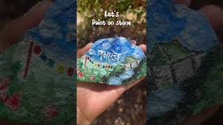 Painting memories of Gangtok🍃#artshorts #diy #acrylicpainting #painting #shortsviral #craft