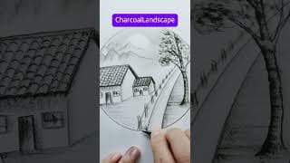 Drawing Landscape with Charcoal