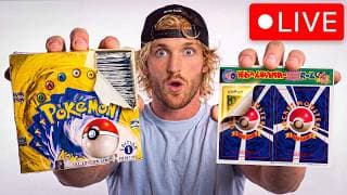 Peeling the World’s First Pokémon Cards & Opening ANOTHER 1st Edition Box (Official Live Stream)