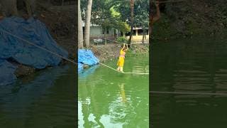 রশি চ্যালেঞ্জে জাকিয়ার দারুণ চেষ্টা!😊 #shorts #fungame #villagegame