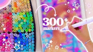 Drawing with ALL 300+ Ohuhu Markers ♡ #2