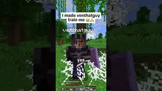 i forced him to train me 😭🤣🤣#minecraft #gaming