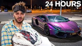 OVERNIGHT in a public carpark.. (in a Lamborghini)