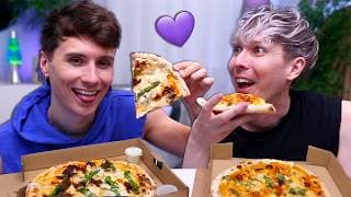 DAN AND PHIL MASSIVE PIZZA MUKBANG 3