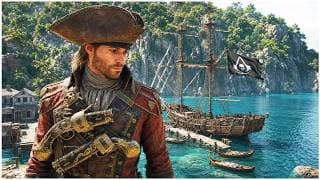 Stalking Templars and Improving my Pirate Base - Assassin's Creed Black Flag Resynced