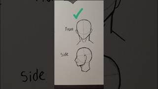 how to draw front and side head #design #drawing #sketch #sketchbook #drawingtutorial #sketching
