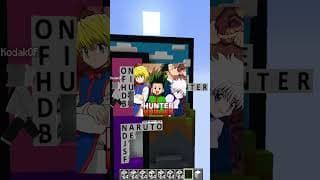 ADIVINHE O ANIME NO MINECRAFT! #minecraft #anime #shorts