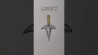 drawing kunai in different levels #drawing #design #art #sketch #sketchbook #desenho #draw