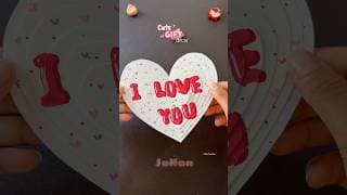 DIY cute LOVE card ✨💗 #diy #craft #papercraft #shortvideo