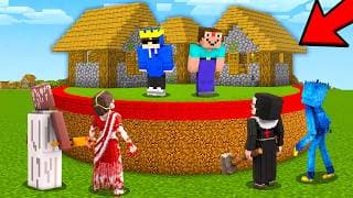 Scary Entities SPLIT The Village Into a CIRCLE in Minecraft
