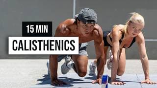15 MIN FULL BODY CALISTHENICS WORKOUT with @AdrienRaza No Equipment, Bodyweight Only