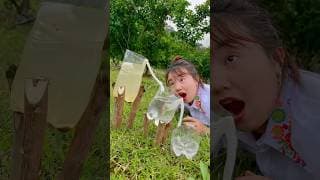 ✅Wild Survival Skills: Filter Muddy Water 🔥💧#camping #bushcraft #outdoors