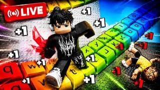 +1 speed keyboard live stream #roblox #keyboardescape #robloxlive