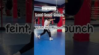 Lead hand frame, feint, then punch #boxing #mma #usa #shorts #youtubeshorts #youtube