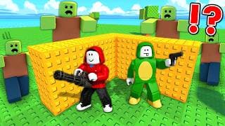 BUILDING The SAFEST BASE to Survive in Roblox