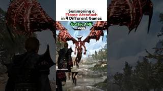 Summoning a Flame Atronach in 4 Different Games ( Gothic 1 RE, Skyrim, Oblivion, KCD2 )