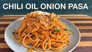 Chili Oil Onion Pasta - You Suck at Cooking (episode 181)
