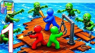 Zombie Raft - Gameplay Walkthrough Part 1 Tutorial NEW Mobile Game (Android,ios)