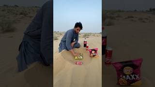 Hide food 🍱 & drink 🍷 in desert 🏜️ sand#desert #survival#camping #outdoors