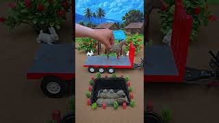 Diy mini tractor video mini water pump science project machine #ytshorts #cartoon  #tractor