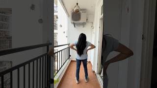 How to hide AC unit safely🤫 #shorts #youtubeshorts #homehacks #balconygarden #makeover #homedecor