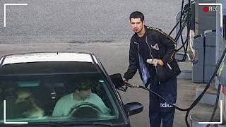 Killer Doesn't Realize He's Being Recorded On CCTV