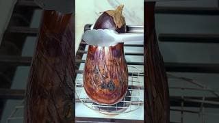 This Is How Restaurants Make Their Baba Ganoush So Smoky! #shorts #eggplant