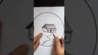 Easy Drawing Scenery/Landscape with pencil