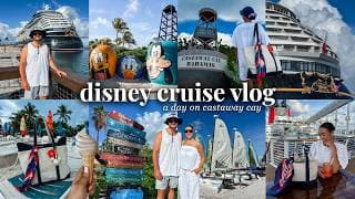 A DAY ON CASTAWAY CAY! beach day, snorkeling, exploring the island, time on the Disney Wish & more!🚢
