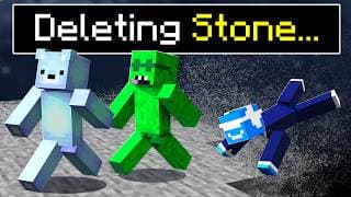Minecraft, But a Random Block DISAPPEARS Every Minute