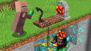 12 WAYS to STEAL OP ORES from VILLAGERS!