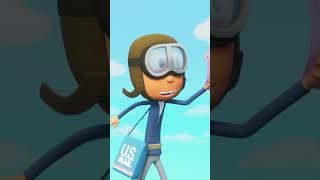 📫Mr Zip Catches a Letter On Top Of A Plane! 🛩️🧑‍✈️#shorts #cartoons