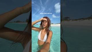 first dunk of many #bahamas #ocean #oceandunk #comewithme #vacation #vlog #beach #beachvlog