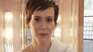 Sarah Paulson’s Dreamy Pink Bathroom