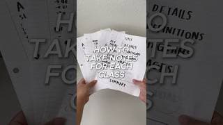 take notes like a straight A student