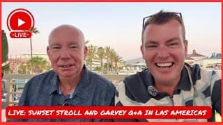 🔴LIVE: Golden Hour in a NEW BAR in Las Americas Tenerife! Mick Garvey Q&A! ☀️