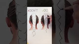 How To Draw Braids Step By Step #howtodraw #pencildrawing #coloredpencil
